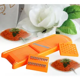 kemolpo Gemüsereibe 3 in 1 2-tlg. Orange