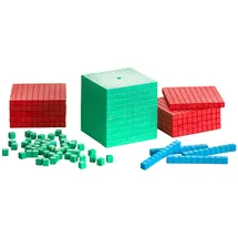 Wissner Montessori Dienes Grundsortiment 121-teiliges Dezimalrechen-Set