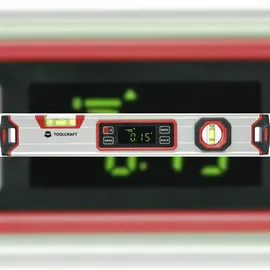 TOOLCRAFT TO-7337448 Digitale Wasserwaage mit Magnet 400 mm 360° 1.0 mm/m