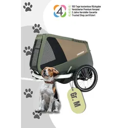 CROOZER Dog Enna Fahrradanhänger, Farbe: Sundown Yellow