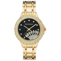 Juicy Couture Uhr JC/1282BKGB Damen Armbanduhr Gold