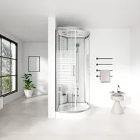Home Deluxe White Pearl Komplettduschkabine 90 x 90 cm