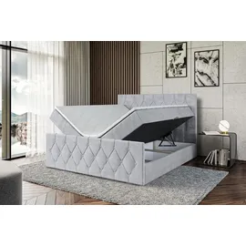 altdecor Boxbett, VELANTO-Z - 160 x 200 - H3 - Hellgrau