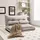 Costway Bodensofa 3 in 1 Polyester 0 x 0 x 0 cm Grau mit Kissen
