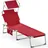 CASARIA Ibiza Sonnenliege 190 x 60 x 0 cm Rot