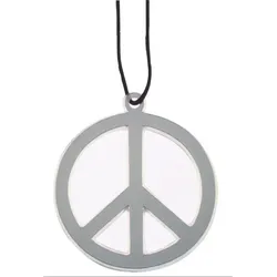 Klassische Peace Zeichen Halskette Hippie - OS