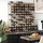 vidaXL Weinregal 110 x 110 x 22,5 cm Beige