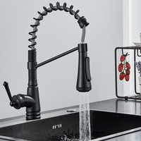 Schwarz Küchenarmatur mit brause Ausziehbar Wasserhahn Küche Spültischarmatur