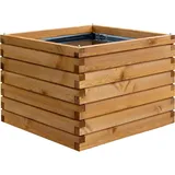 Dobar Gartenteich Alea inkl. Teichfolie Kiefer Braun 78 cm x 78 cm x 60 cm FSC®