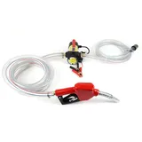 45/50/60L Dieselpumpen Kraftstoffpumpen Elektrische selbstansaugende Kraftstoffpumpen 12V/230V Selbstansaugende Kraftstoffpumpe für mobile Tankstellen mit PVC-Schlauch (12V50L/min)