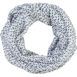 LAURA SCOTT Loop in weiß-marine | Gr.: onesize