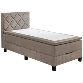 SUN GARDEN Boxspringbett Jeff taupe - grau