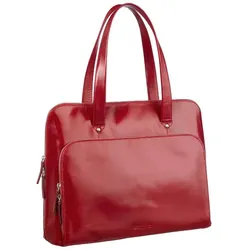 Leonhard Heyden Cambridge Schultertasche Leder 41 cm Laptopfach rotbraun