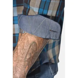Jan Vanderstorm Langarmhemd kariert braun 3XL