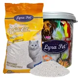 White Cat 15 Liter Lyra Pet® White Cat® Katzenstreu mit Babypuderduft in 30 L Tonne