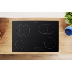 PRIVILEG Elektro-Kochfeld, schwarz, B:77cm H:4,6cm T:51cm, Kochfelder, Mehr Flexibilität: Bräterzone für extra großes Kochgeschirr