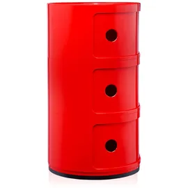 Kartell Componibili Standcontainer 32 x 32 x 58 cm rot