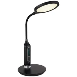 Tischleuchte Schreibtischlampe Beistelllampe Schwarz Touchdimmer LED Sensor