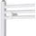 vidaXL Badheizkörper gebogen 480 x 480 mm weiß
