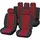 CARTREND Unitec 84958 Sitzbezugset Newline, 14-teilig, Rot/Schwarz