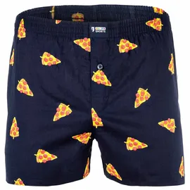 Happy Shorts Webboxershorts Burger/Pizza/Bier L 3er Pack