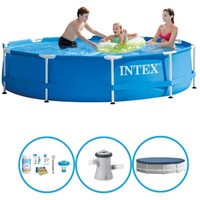 Intex Pool Metal Frame - Schwimmbad-Paket - 305x76 cm
