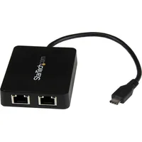 Startech LAN-Adapter, 2x RJ-45, USB-C 3.0 [Stecker] (US1GC301AU2R)