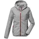 KILLTEC Outdoorjacke »KOS 3 WMN JCKT«, Leichte, wasserdichte Damenjacke mit All Over-Print, packbar., grau
