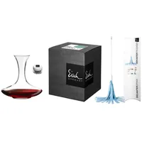 Eisch Geschenkset Dekanter No Drop Effekt, Serviergefässe, Transparent, Glas,