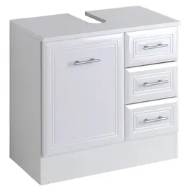 WELLTIME Waschbeckenunterschrank Neapel 3 Schubladen 60 x 56 x 35 cm Weiß