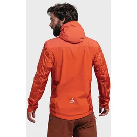 Schöffel Herren Hybrid Jkt Flow Trail M, extrem leichte MTB Jacke, winddichte, atmungsaktive Fahrradjacke mit vorgeformten Ellbogen, poinciana, 52