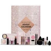 Revolution Beauty 24-Produkte Adventskalender, Geschenkset mit Lipgloss, Lippenmasken, Pinseln & Augenbrauengel, vegan und tierversuchsfrei