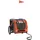 vidaXL Hundeanhänger orange/schwarz