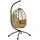 Outsunny Hängesessel oval Beige 1-Sitzer mit Gestell