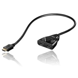 Vivanco Video-Kabel, HDMI Splitter, HDMI Splitter schwarz
