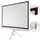 Celexon basic Stativ-Leinwand 120" | 220x220 cm 1:1 | mobile transportable 4K, Full-HD Leinwand | Beamerleinwand mit Stativ für Heimkino- und Büropräsentationen | Blitzschneller Aufbau in 3 Schritten