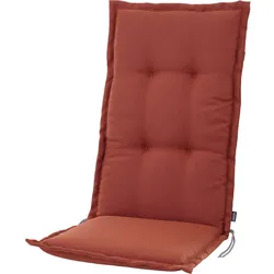 GARDAMO Sesselauflage MIRAGE, ca. 120x48x7 cm, Bezugsmaterial aus Polyester in der Farbe/im Dessin terracotta