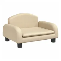 vidaXL Kindersofa Creme 50x40x30 cm Stoff