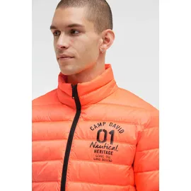 Camp David Winterjacke orange / schwarz 4XL