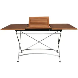 Garden Pleasure Wien Klapptisch 150 x 90 x 74 cm braun ausziehbar