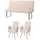 MCW Esszimmer-Set MCW-G55, 2er-Set Stuhl mit Armlehne+Sitzbank 160cm, Edelstahl gebürstet Stoff/Textil Chenille ~ creme