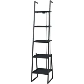 [en.casa] Storfjord Bücherregal 184 x 40 x 40 cm Schwarz