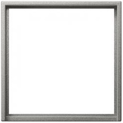 Zwischenplatte mit quadratischem Ausschnitt (Edelstahl)