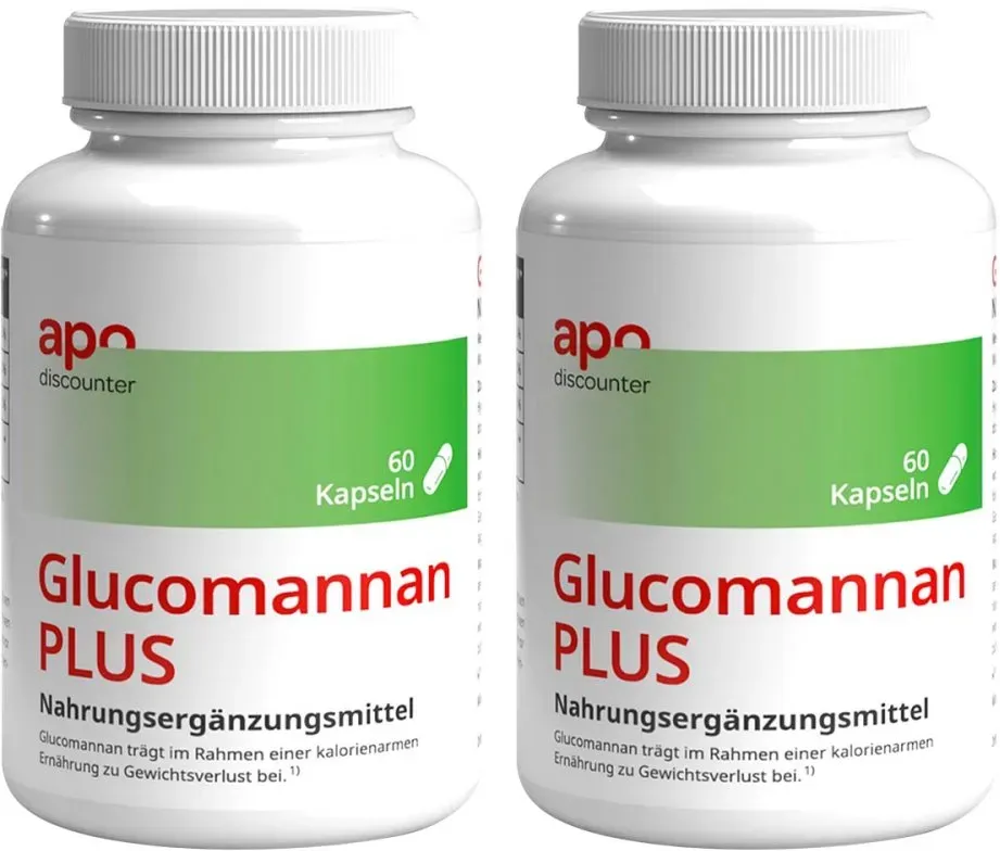 Glucomannan PLUS Sättigungskapseln von apodiscounter