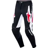 Alpinestars Supertech AFD Vista, Textilhose - Schwarz/Weiß/Rot / 38