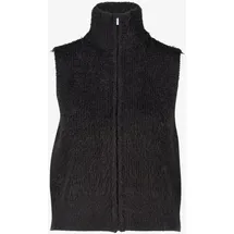 Zero Damen Strickweste mit Reißverschluss 42, Black Beauty - 42