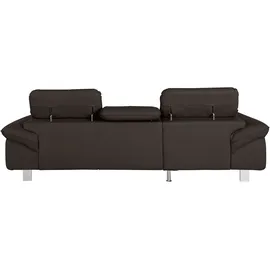 Cotta Ecksofa Driver, mit Kopfteilverstellung, wahlweise mit Bettfunktion braun