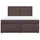 vidaXL Boxspringbett 180 x 200 cm Braun