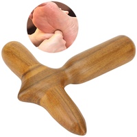 Fußmassagestab, Fußakupunkturstab, Tragbares Ergonomisches Holz-Akupunktur-Reflexzonentherapie-Massagegerät für Männer und Frauen, Holz-Massagestab