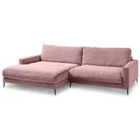 Sormani Ecksofa Florenz Cord Rosa